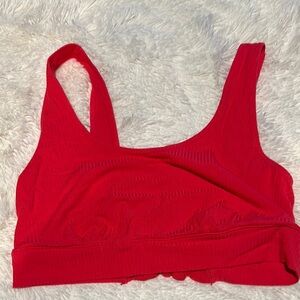 Old Navy Pink Sunday Sleep Ribbed Crop Sleep Top
